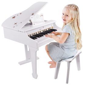 CLASSIC-WORLD-Large-Piano-for-Children-with-Chair-and-Learning-Book CLASSIC WORLD Large Piano for Children with Chair and Learning Book