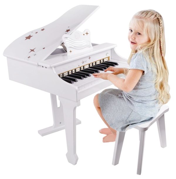 CLASSIC-WORLD-Large-Piano-for-Children-with-Chair-and-Learning-Book CLASSIC WORLD Large Piano for Children with Chair and Learning Book