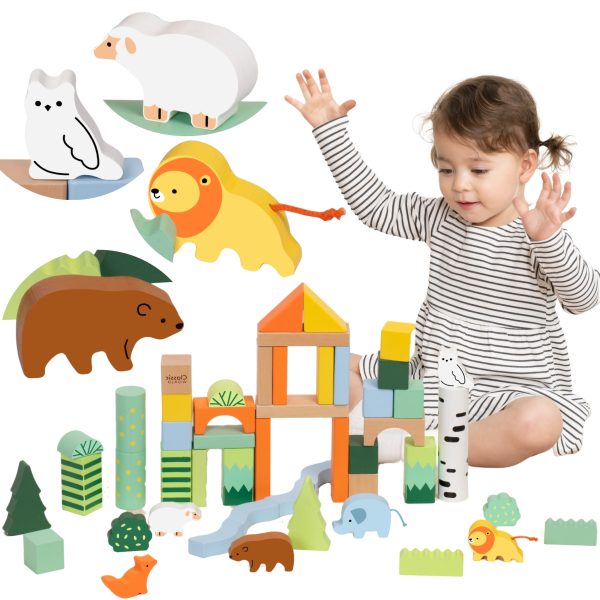 CLASSIC-WORLD-Set-of-Wooden-Blocks-Forest-World-50-pcs CLASSIC WORLD Set of Wooden Blocks Forest World 50 pcs.