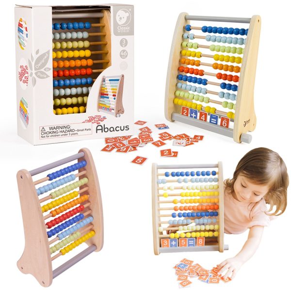 CLASSIC-WORLD-Wooden-Abacus-Mathematical-Operations-46-pcs CLASSIC WORLD Wooden Abacus + Mathematical Operations 46 pcs.