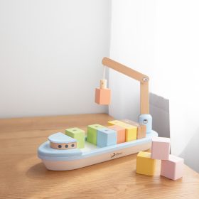 CLASSIC-WORLD-Wooden-Block-Stacking-Ship-13-pcs-1