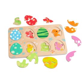 CLASSIC WORLD Wooden Dinosaur Egg Puzzle