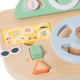 CLASSIC-WORLD-Wooden-Manipulation-Board-Multifunction-Motorized-Steering-Wheel-3
