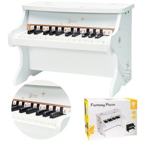 CLASSIC WORLD Wooden Piano for Children + Learning Book
