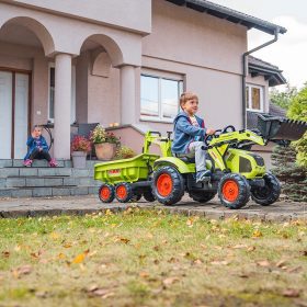 FALK-CLAAS-Pedal-Tractor-with-Trailer-Bucket-and-Dozer-from-3-Years-1 Bucket and Dozer from 3 Years