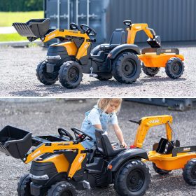 FALK-Case-CE-Pedal-Tractor-with-Backhoe-Loader-and-Trailer-3-7-years-3