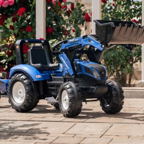 FALK-New-Holland-T8-Pedal-Tractor-with-Bucket-and-Trailer-3-7-years-2