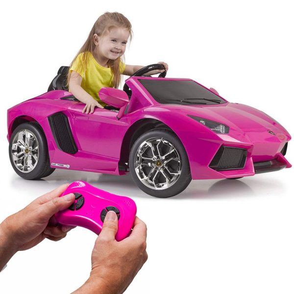 FEBER-Lamborghini-Aventador-Pink-Electric-Car-6V-3 FEBER Lamborghini Aventador Pink Electric Car 6V 3+