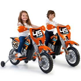 FEBER-Orange-6V-Battery-powered-Cross-Motorcycle-for-Children-1