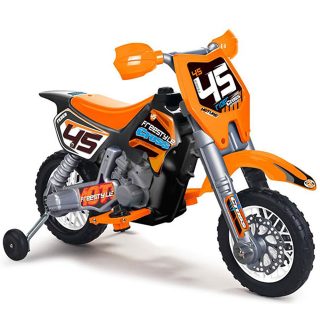FEBER Orange 6V Battery-powered Cross Motorcycle for Children