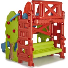 FEBER-Playground-with-Slide-and-Wood-House-Table-3