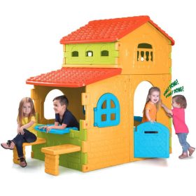 FEBER-Super-Villa-Garden-House-with-Table-and-Chairs-Large FEBER Super Villa Garden House with Table and Chairs Large