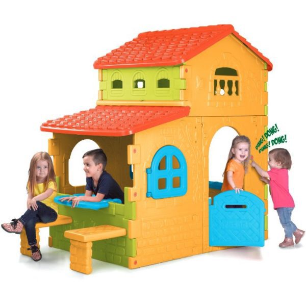 FEBER-Super-Villa-Garden-House-with-Table-and-Chairs-Large FEBER Super Villa Garden House with Table and Chairs Large