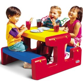 LITTLE-TIKES-Picnic-Table-Red-Yellow-Blue-1