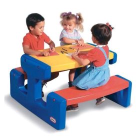 Little-Tikes-Huge-Picnic-Table-Blue-Table Little Tikes Huge Picnic Table Blue Table