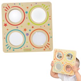 MASTERKIDZ Montessori Sensory Mirror Board and Curved Lenses