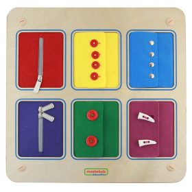 MASTERKIDZ-Montessori-Wall-Board-Opening-and-Closing-Locks-Sliders-Buttons-1