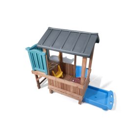 STEP2-Adventure-wooden-playground-House-Slide-1