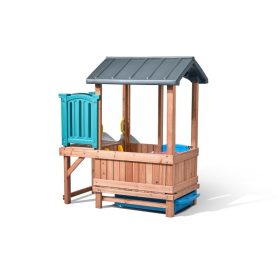 STEP2-Adventure-wooden-playground-House-Slide-2