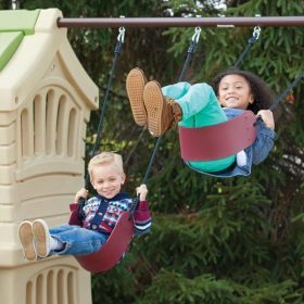 STEP2-Tower-with-Swings-Playground-Slide-1