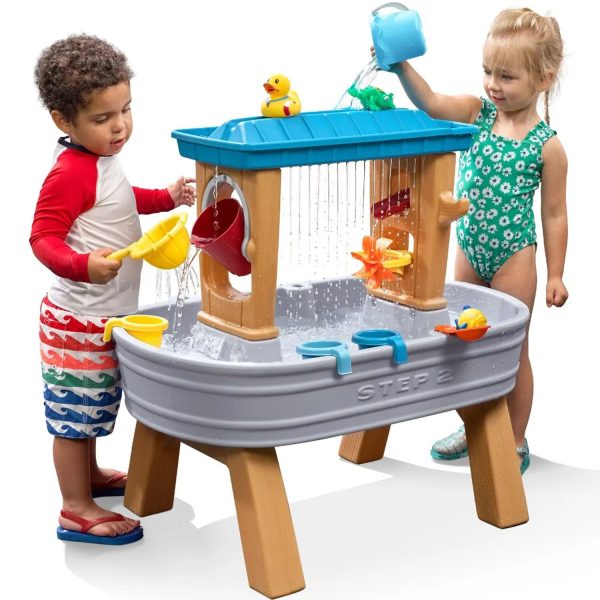Step2-Water-Table-with-Rain-Shower-Bucket-and-Funnel-Animals Step2 Water Table with Rain Shower