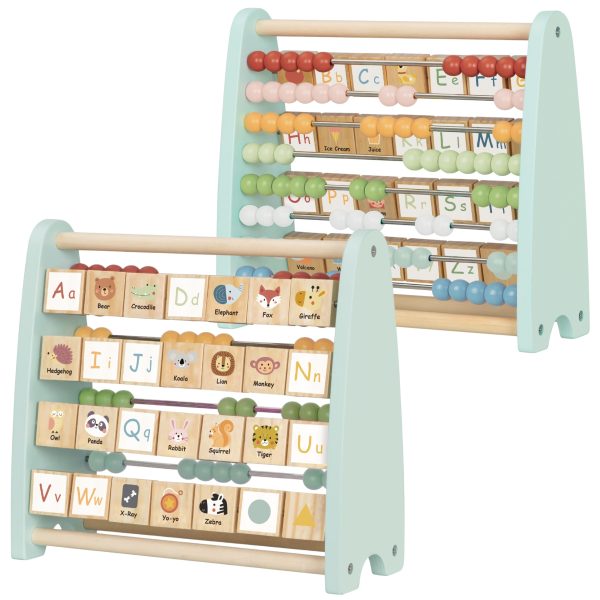 TOOKY-TOY-Double-Sided-Abacus-Alphabet-Pictures TOOKY TOY Double-Sided Abacus Alphabet Pictures