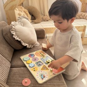 TOOKY-TOY-Manipulation-Board-Locks-Gears-Sorter-Clock-2