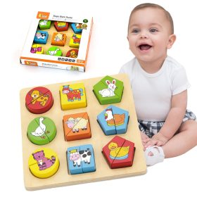 VIGA-Educational-Wooden-Animal-Puzzles VIGA Educational Wooden Animal Puzzles