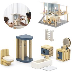 VIGA-PolarB-Dollhouse-Bathroom-Furniture-Set VIGA PolarB Dollhouse Bathroom Furniture Set