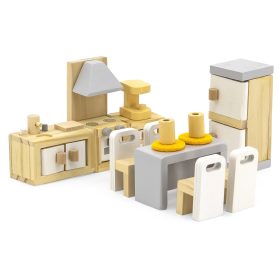 VIGA-PolarB-Dollhouse-Furniture-Set-Kitchen-Dining-Room-1