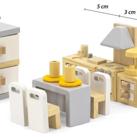 VIGA-PolarB-Dollhouse-Furniture-Set-Kitchen-Dining-Room-2