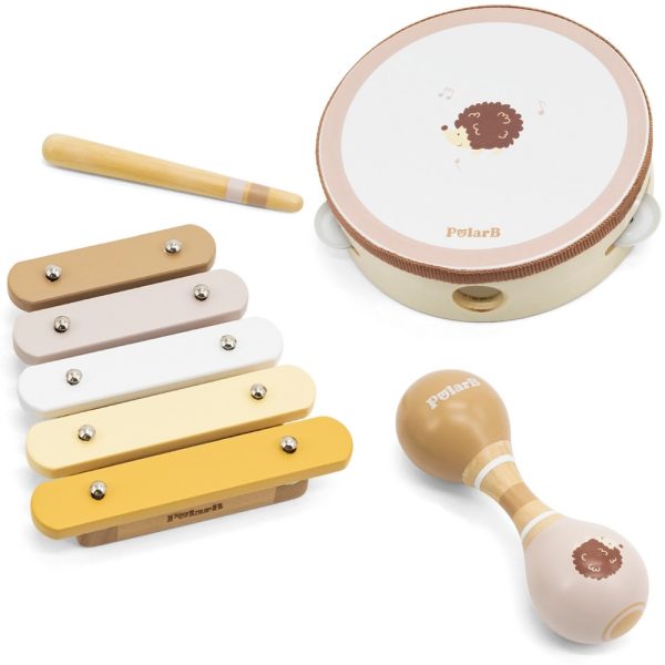 VIGA-PolarB-Musical-Instrument-Set-with-Hedgehog VIGA PolarB Musical Instrument Set with Hedgehog