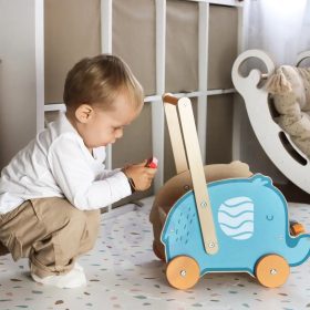 VIGA-PolarB-Wooden-2-in-1-Stroller-Walker-Elephant-1 Walker