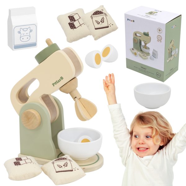 VIGA-PolarB-Wooden-Kitchen-Mixer-Green-Accessories VIGA PolarB Wooden Kitchen Mixer Green + Accessories