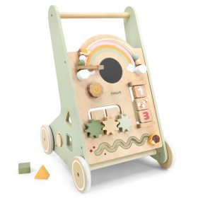 VIGA-PolarB-Wooden-Push-Walker-Green-Educational-1