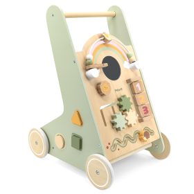 VIGA-PolarB-Wooden-Push-Walker-Green-Educational-2
