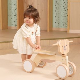 VIGA-PolarB-Wooden-Ride-on-Brown-Teddy-Bear-with-Soft-Wheels-2