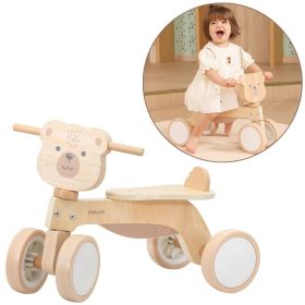 VIGA-PolarB-Wooden-Ride-on-Brown-Teddy-Bear-with-Soft-Wheels VIGA PolarB Wooden Ride-on Brown Teddy Bear with Soft Wheels
