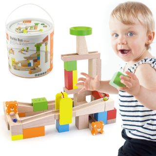 VIGA Wooden Ball Track 49 Pieces