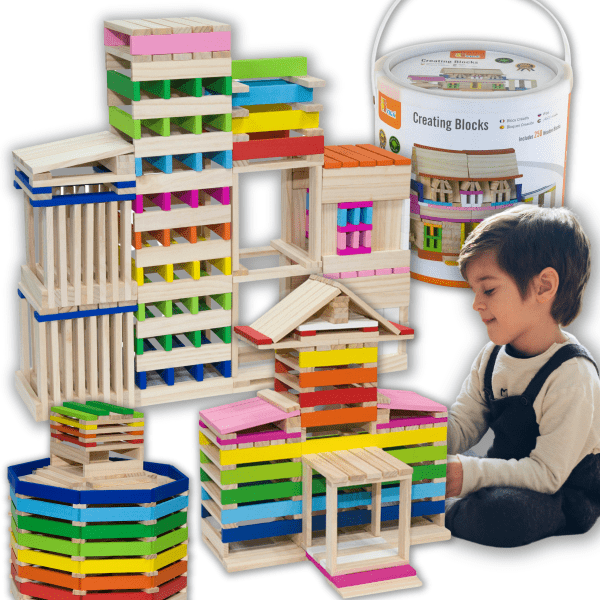 VIGA-Wooden-Building-Blocks-Buildings VIGA Wooden Building Blocks Buildings