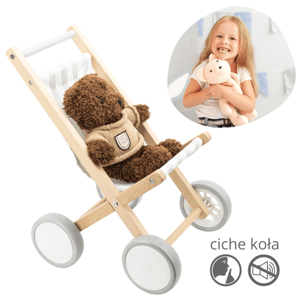 VIGA-Wooden-Doll-Stroller VIGA Wooden Doll Stroller