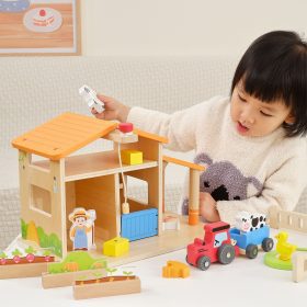 VIGA-Wooden-Farm-Farmers-House-with-Garden-and-Tractor-21-pieces-1