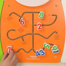 VIGA-Wooden-Manipulative-Board-Numbers-Kitten-FSC-Montessori-Certificate-1