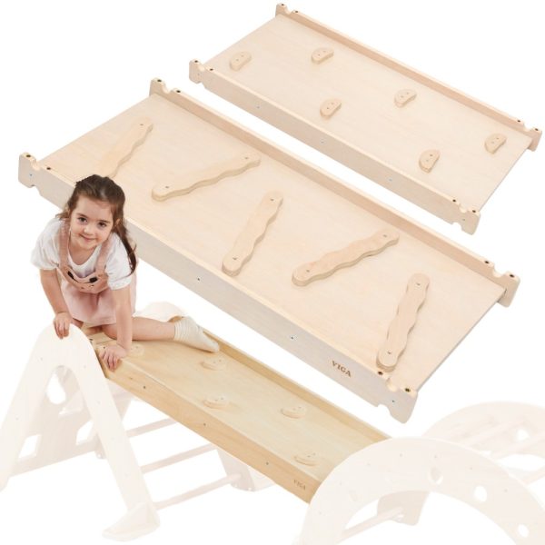 VIGA-Wooden-Slide-Straight-Climbing-Wall VIGA Wooden Slide Straight Climbing Wall