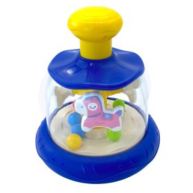 WOOPIE-BABY-Colorful-Horses-Blue-Spinning-Top-Carousel-with-Balls-2