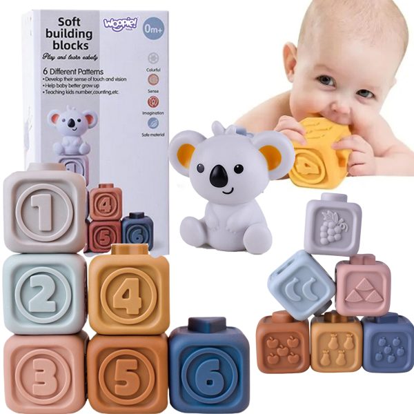 WOOPIE-BABY-Educational-Pyramid-Set-Sensory-Blocks-2in1-Teether-Numbers WOOPIE BABY Educational Pyramid Set Sensory Blocks 2in1 Teether Numbers