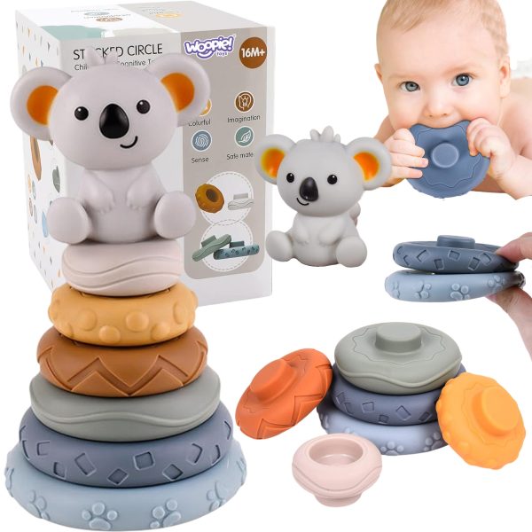 WOOPIE-BABY-Koala-2-in-1-Educational-Pyramid-Teether-Set WOOPIE BABY Koala 2-in-1 Educational Pyramid Teether Set