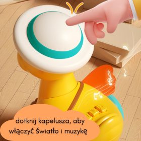 WOOPIE-BABY-Yellow-Duck-with-Pink-Bunny-in-Pull-Along-Trailer-2