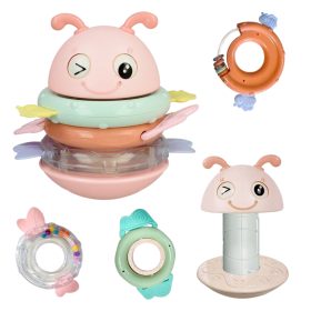WOOPIE-Baby-Wanka-Stand-Up-Sensory-Toy-2-in-1-Rattle-Teether-Pink-1
