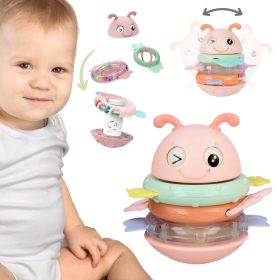 WOOPIE-Baby-Wanka-Stand-Up-Sensory-Toy-2-in-1-Rattle-Teether-Pink WOOPIE Baby Wanka Stand Up Sensory Toy 2 in 1 Rattle Teether Pink